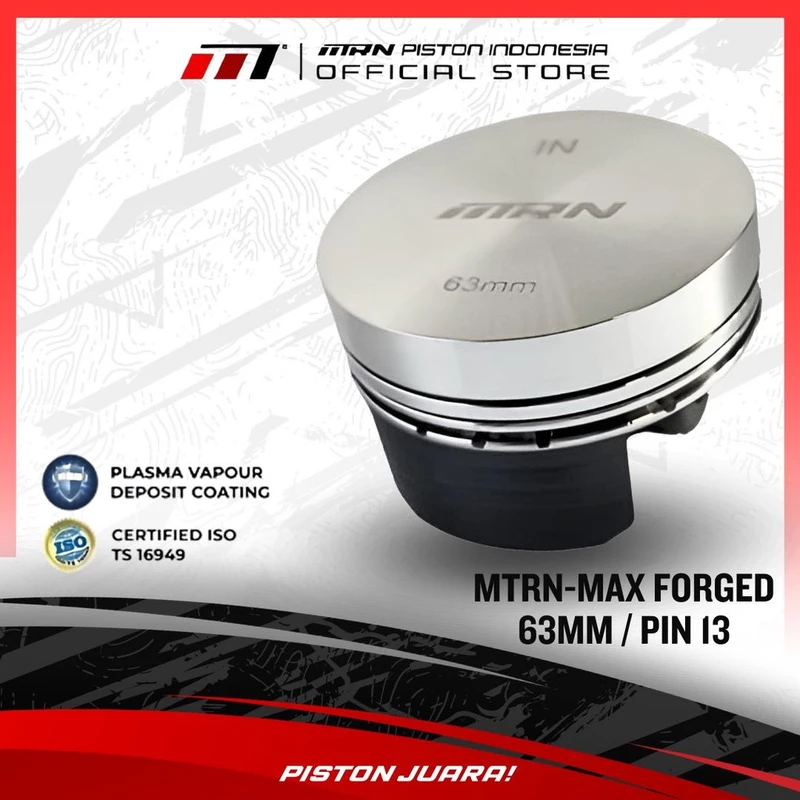 Detail kepala piston MTRN MAX