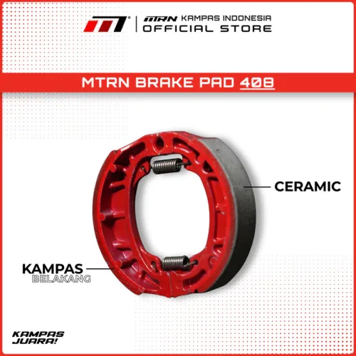 Kampas rem MTRN 408 ceramic untuk Vespa, Piaggio